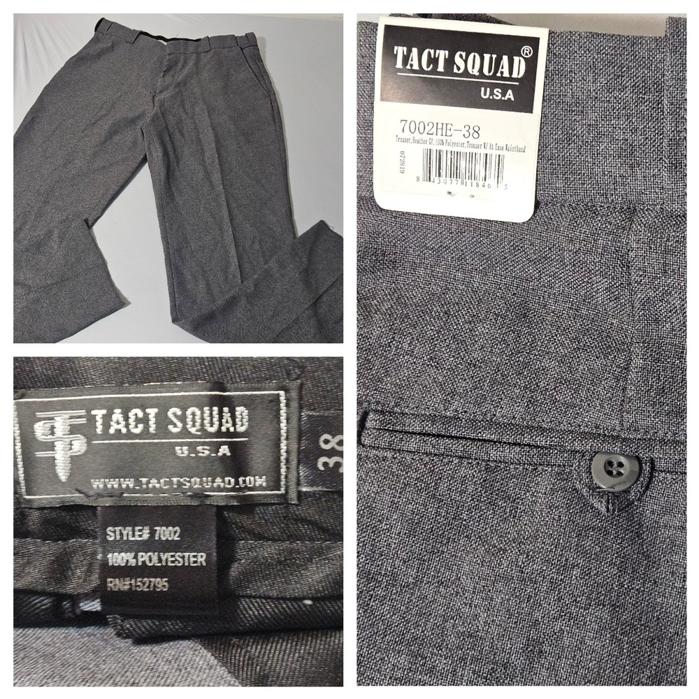 Tact‎ Squad 7002 men's Trousers Size 38X36 Raw Hem Polyester  Uniform  NWT